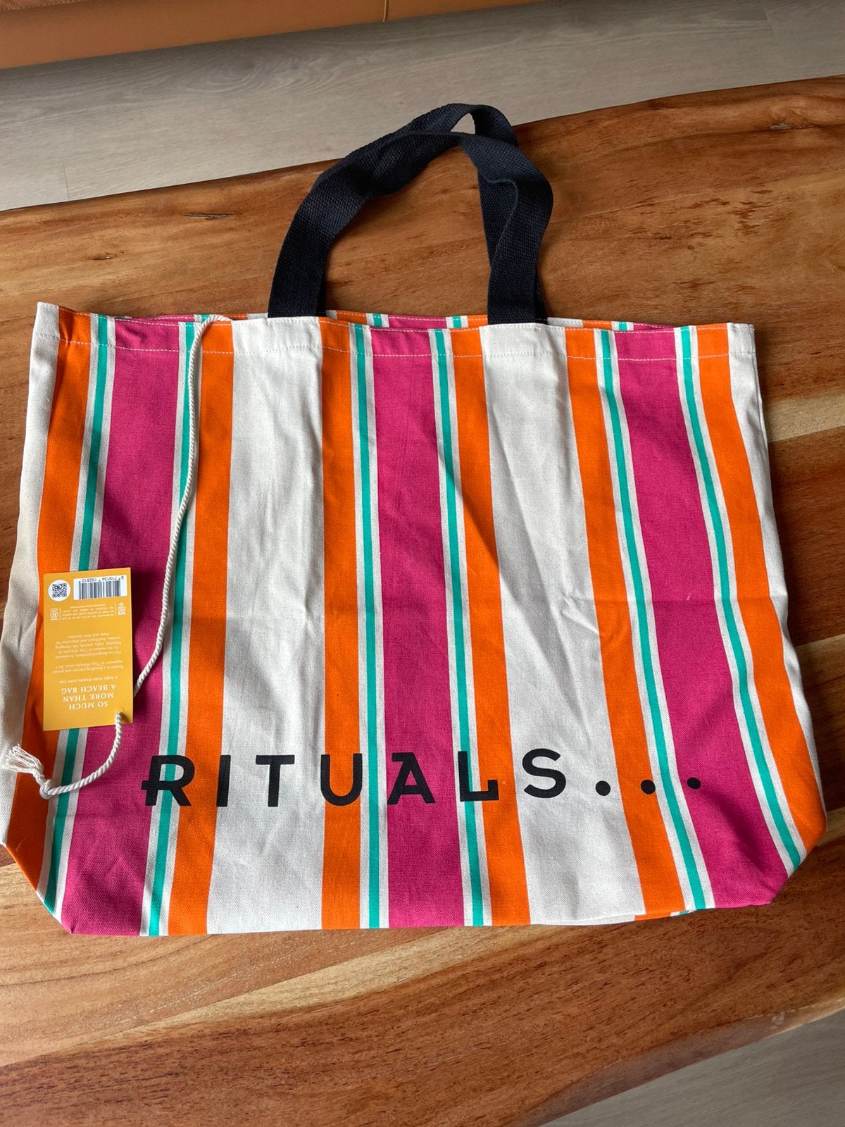 Rituals strandtas, Sieraden, Tassen en Uiterlijk, Tassen | Damestassen, Ophalen of Verzenden, Nieuw, Blauw, Overige typen
