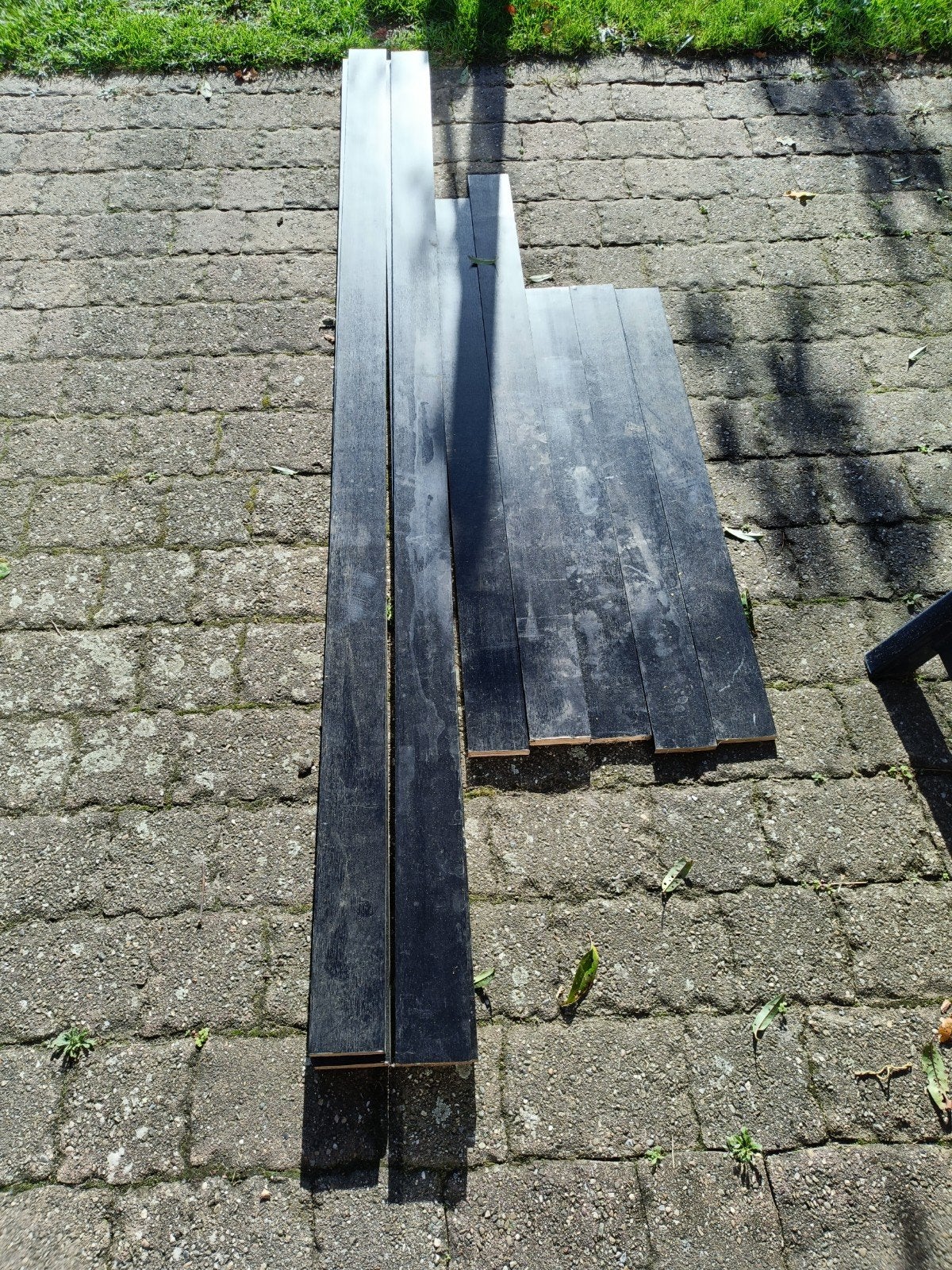 MDF gelamineerd hout zwart houtmotief, Ophalen, Minder dan 25 mm, Nieuw, Plank