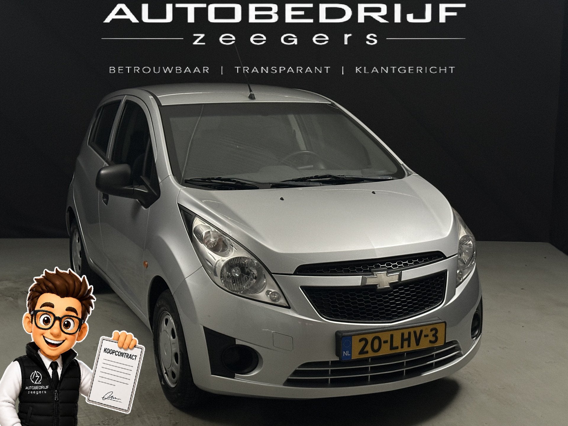 Chevrolet Spark 1.0 16V LS *AC*Lage KM*NAP*Nieuwe APK*, Auto's, Voorwielaandrijving, Gebruikt, 4 cilinders, 68 pk