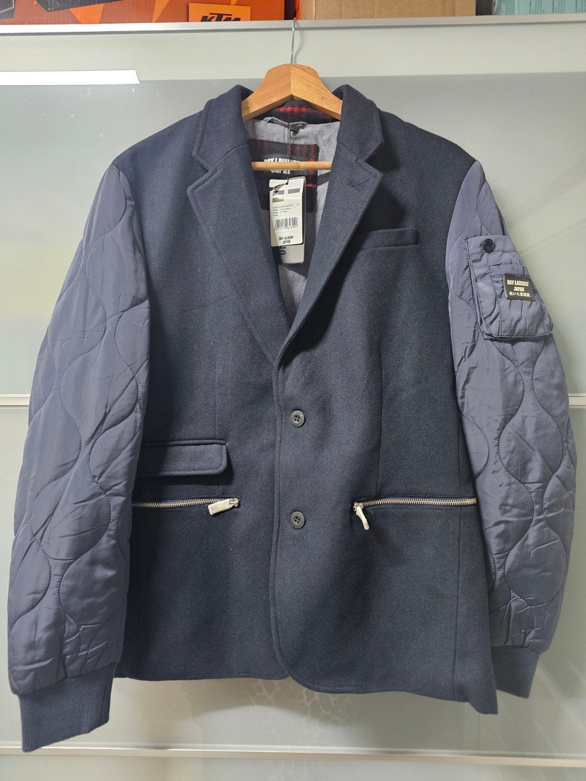 Dry Laundry Japan Heren Blazer - Maat L - Nieuw met kaartjes, Blauw, Nieuw, Ophalen of Verzenden, Dry Laundry Japan