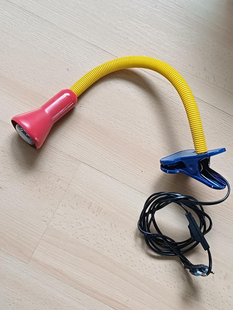 Lamp knijplamp knijpspot leeslamp klemlamp bureaulamp, Huis en Inrichting, Lampen | Spots, Ophalen of Verzenden, Zo goed als nieuw
