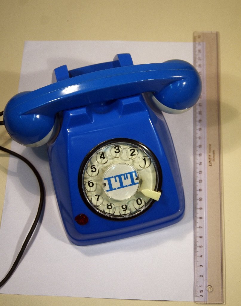 Vintage speelgoed telefoon set BRAL Milaan, Antiek en Kunst, Ophalen of Verzenden