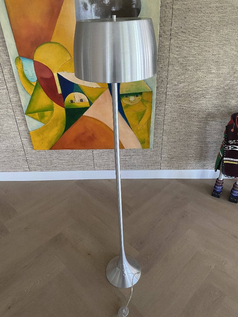 Zilvere Kleurige Lamp:, Ophalen, Overige typen, Gebruikt, Met kap