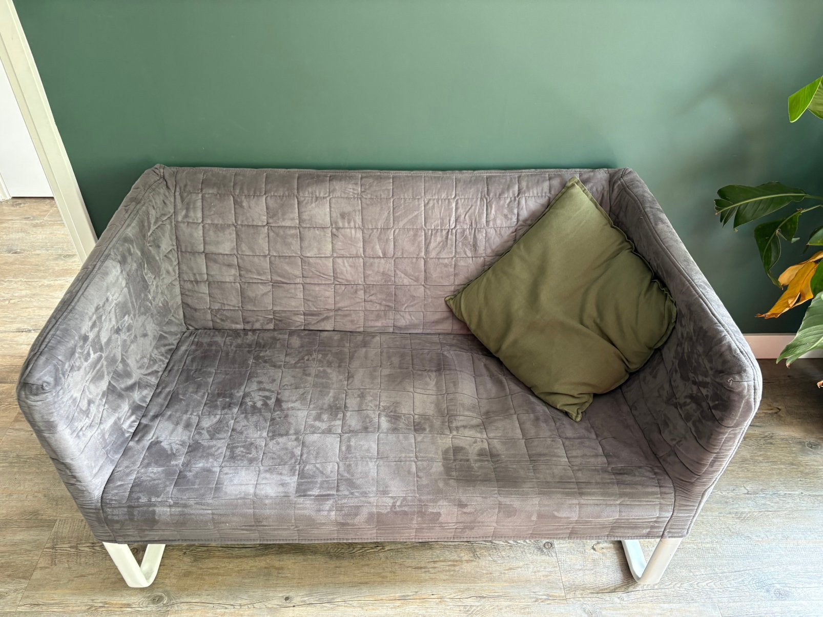 Ikea Knopparp tweezitsbank, afneembare hoes,zeer goede staat, Ophalen, 150 tot 200 cm, Tweepersoons, 75 tot 100 cm