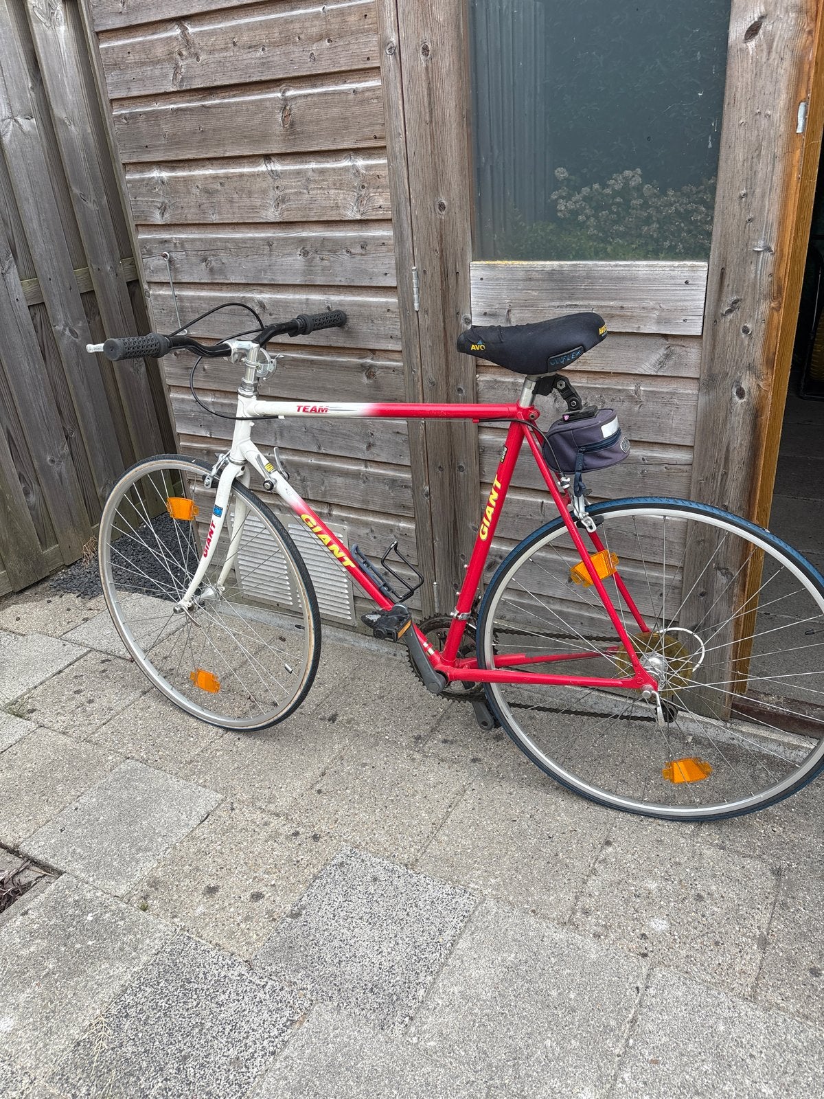 Giant racefiets - Rood/Wit - Gebruikt, Fietsen en Brommers, Fietsen | Racefietsen, Ophalen, Minder dan 10 versnellingen, Gebruikt