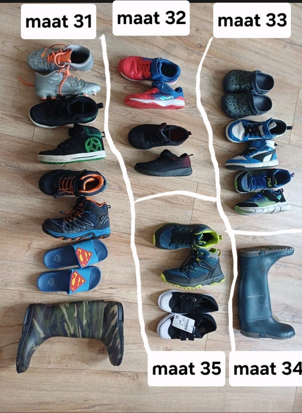 Jongensschoenen maat 31, 32, 33, 34 of 35., Ophalen of Verzenden, Zo goed als nieuw, Jongen of Meisje, Schoenen
