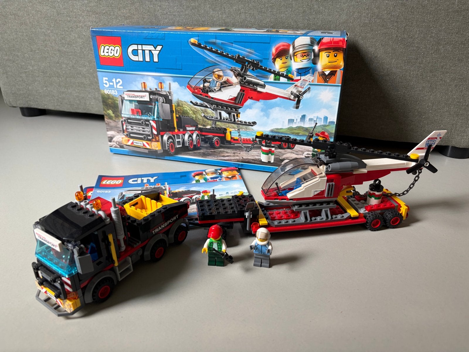 LEGO City Helikopter Transport 60163 - Complete set, City, Lego, Ophalen of Verzenden, Zo goed als nieuw