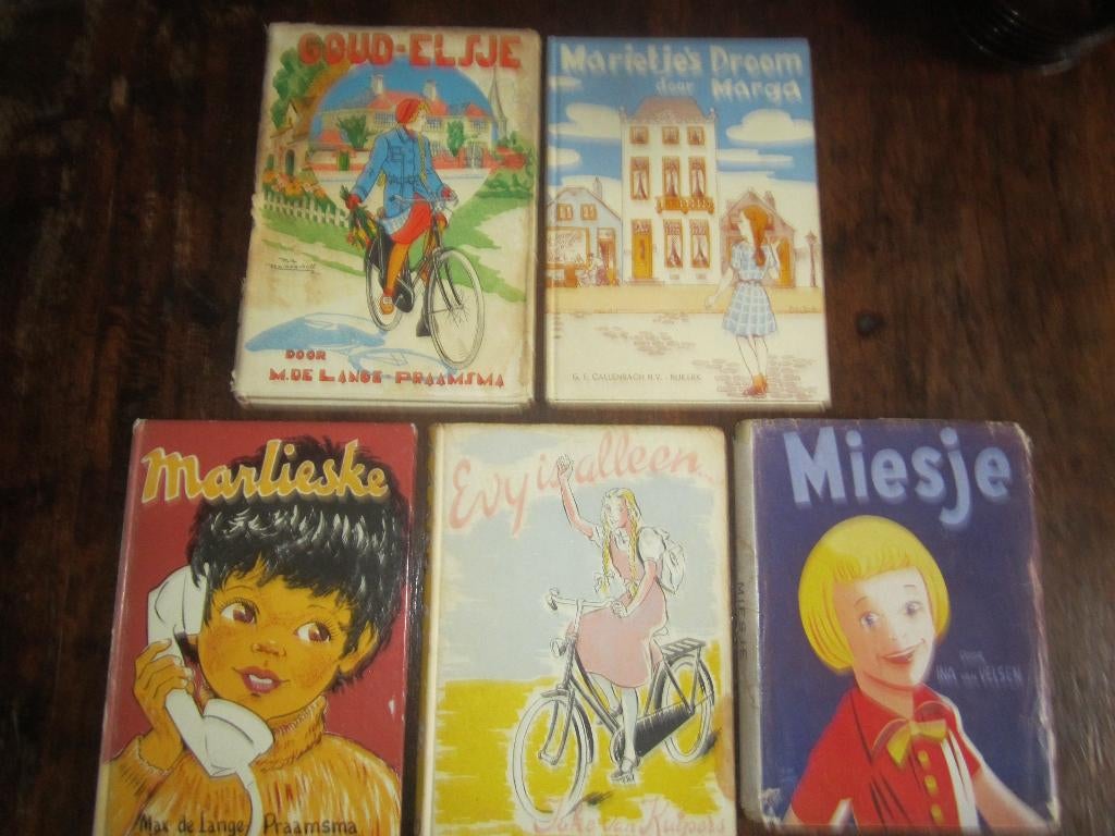 Oude zondagschoolboekjes 5x Goud Elsje/Evy/Marlieske/Miesje, Ophalen of Verzenden, Gelezen