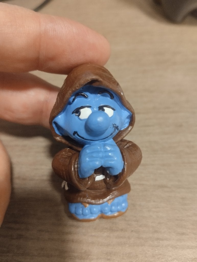 biddende monnik smurf 1994, Ophalen of Verzenden, Gebruikt, Overige Smurfen, Poppetje, Figuurtje of Knuffel