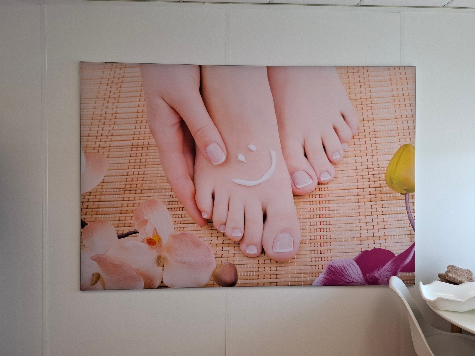 Spandoek in frame, Ophalen