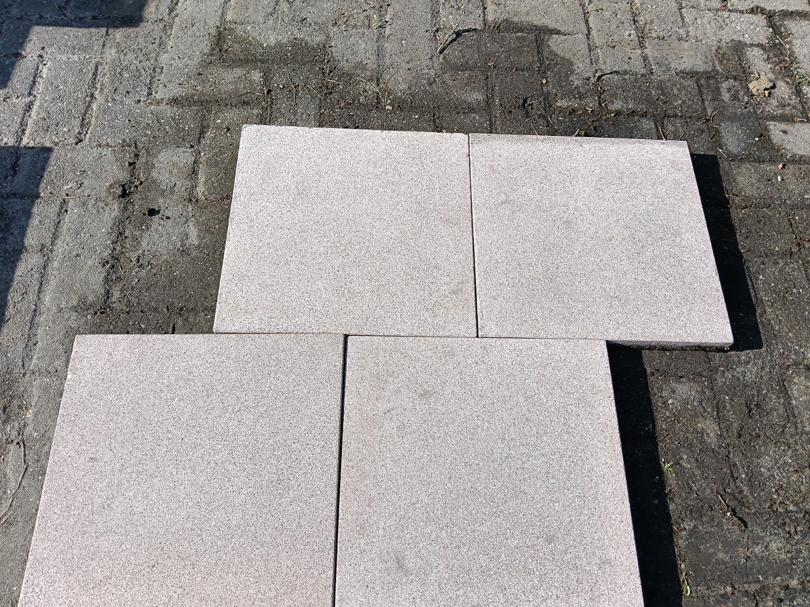 Siertegel 40x40x4 rood., Ophalen, Gebruikt, 10 m² of meer, Beton