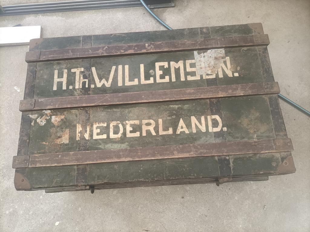 Houten kist, Ophalen, Minder dan 50 cm, Gebruikt, 50 tot 100 cm