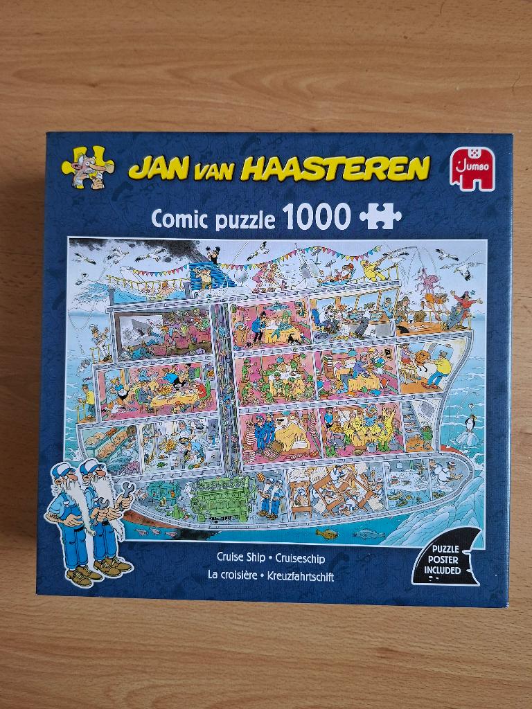 Jan van Haasteren - Cruiseschip, Hobby en Vrije tijd, Denksport en Puzzels, Ophalen of Verzenden, 500 t/m 1500 stukjes, Zo goed als nieuw