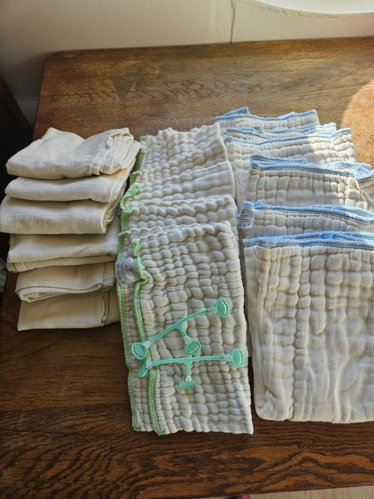 Blümchen wasbare luiers: oogjesluiers, prefolds (S/L), Ophalen