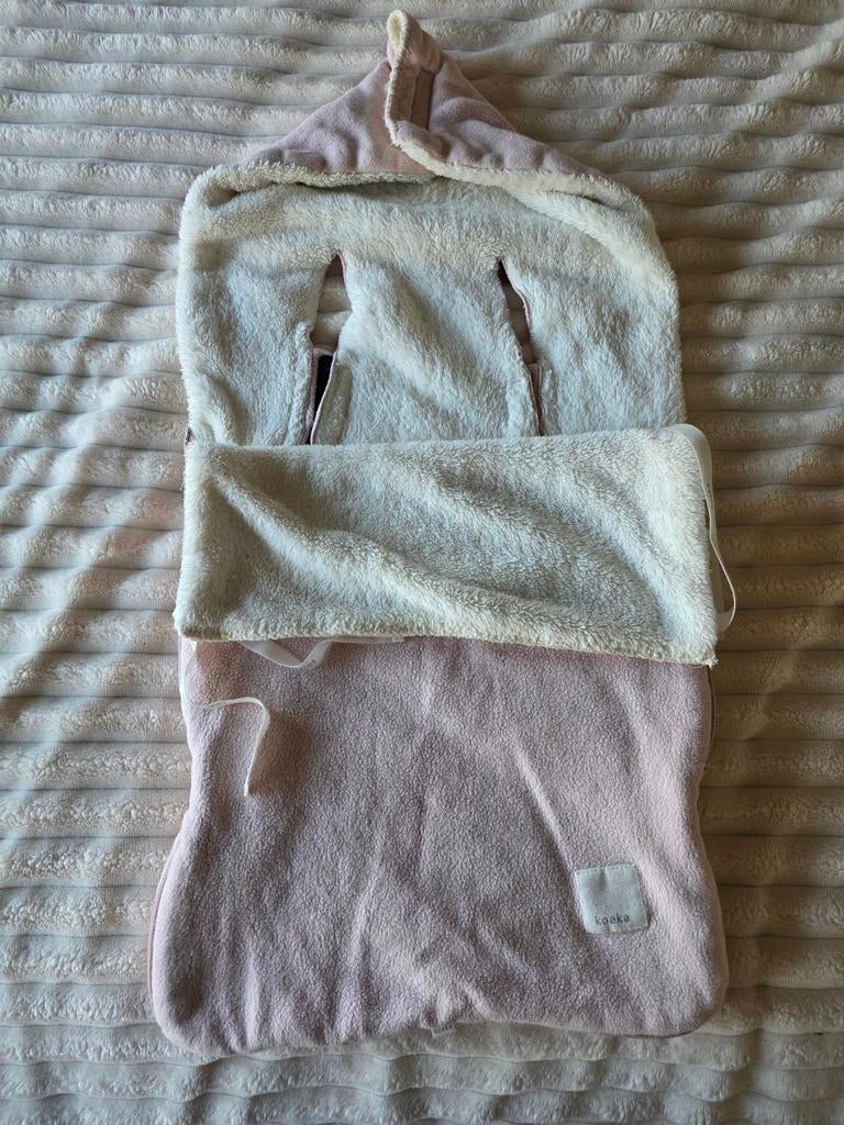 Koeka voetenzak lichtroze teddy, Kinderen en Baby's, Ophalen of Verzenden, Gebruikt