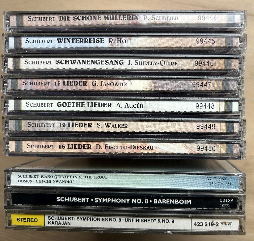 Schubert 10 CD's, Ophalen, Schubert, Overige typen, Zo goed als nieuw