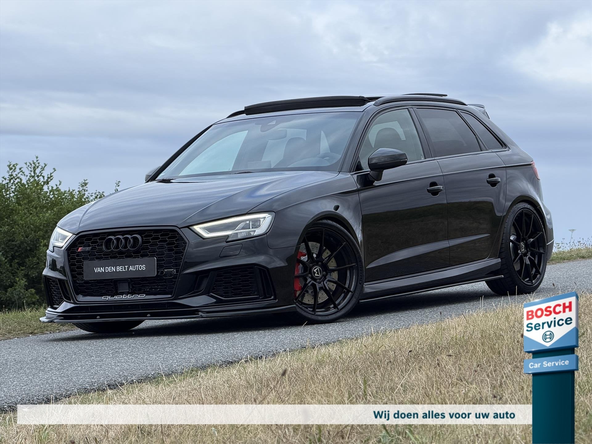Audi Rs3 2.5 TFSI 620PK HGP Quattro / Pano / R8 Stuur / H&R, Automaat, Gebruikt, RS3, Zwart