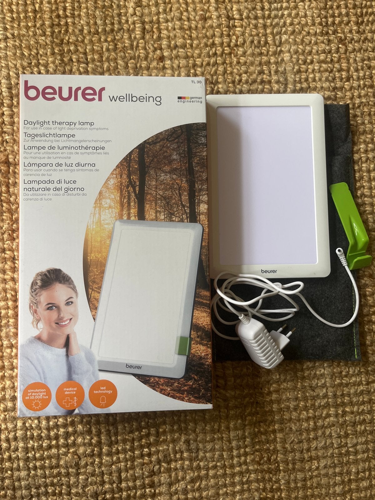 Beurer TL 30 Daglichttherapielamp - Compact & Effectief, Ophalen of Verzenden, Zo goed als nieuw, Overige typen