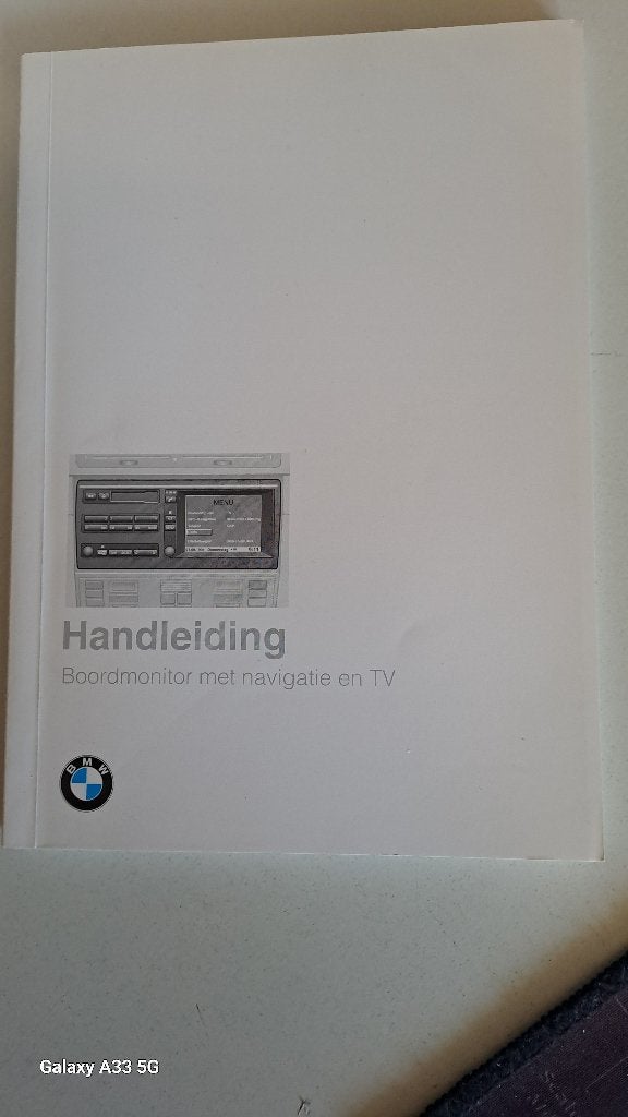 Handleiding BMW boordmonitor, Ophalen of Verzenden
