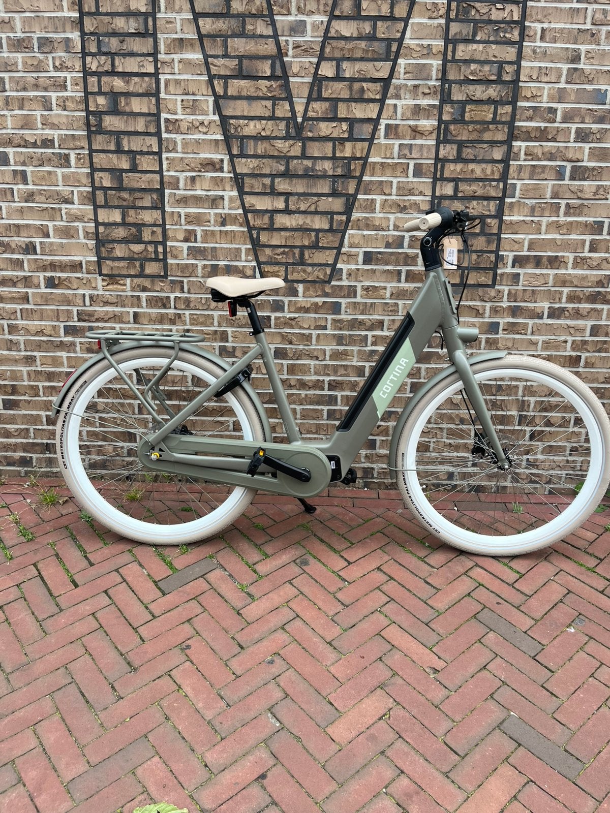 Cortina E-Nite Low 50 en 57 thyme grey en black *VOORRAAD*, Fietsen en Brommers, Elektrische fietsen, Ophalen, Nieuw, 47 tot 51 cm