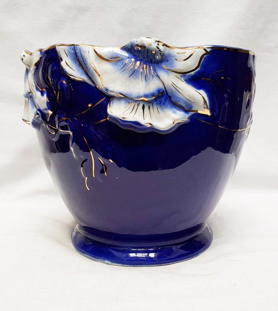 Art Nouveau cache pot keramiek., Antiek en Kunst, Antiek | Keramiek en Aardewerk, Ophalen of Verzenden