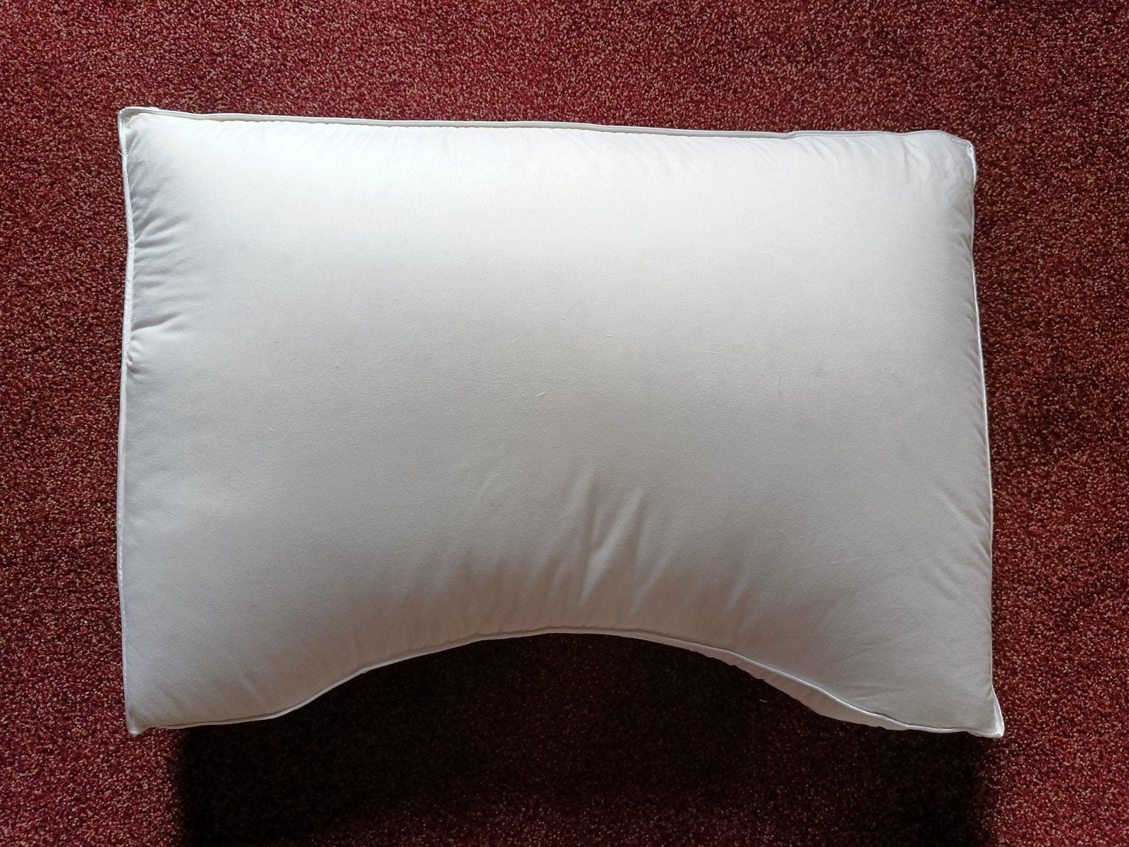 Ergonomische/ Orthopedische hoofdkussen, Eenpersoons, Wit, Ophalen of Verzenden, Zo goed als nieuw