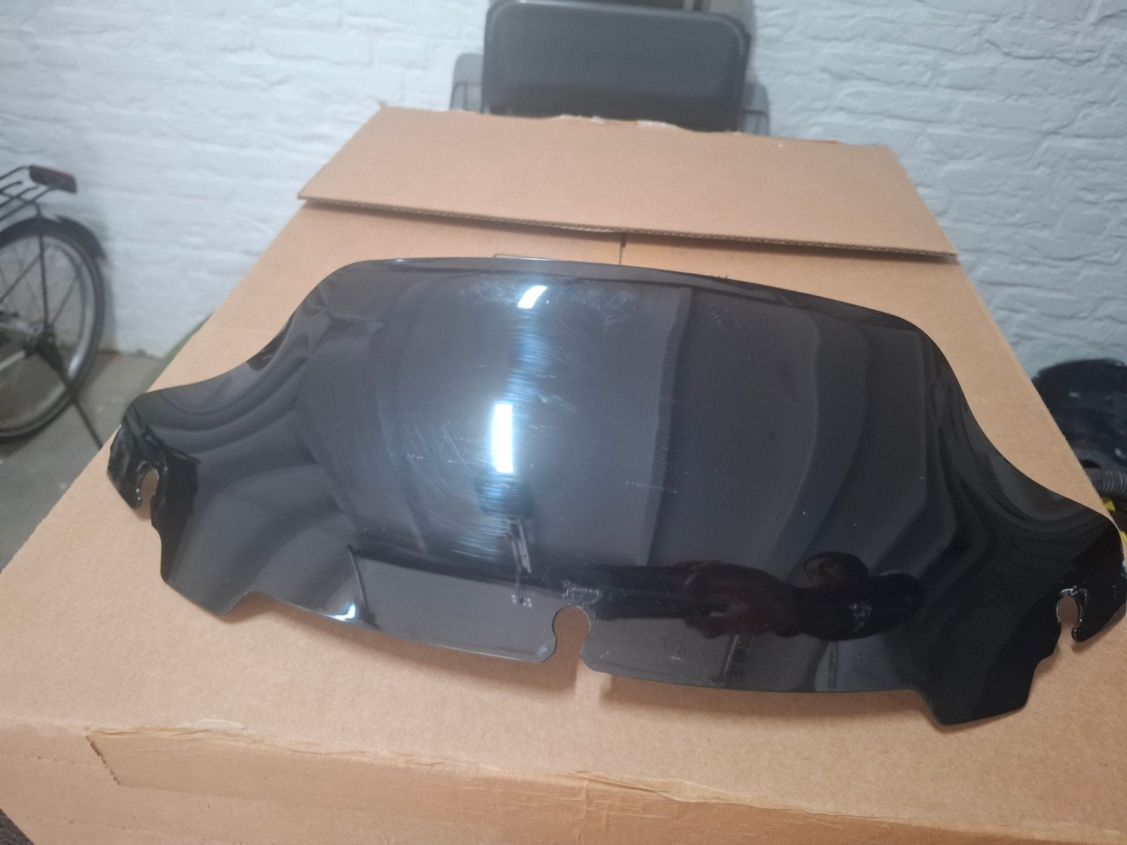 Ruit voor Harley-Davidson Street Glide (donker), Motoren, Ophalen of Verzenden, Gebruikt