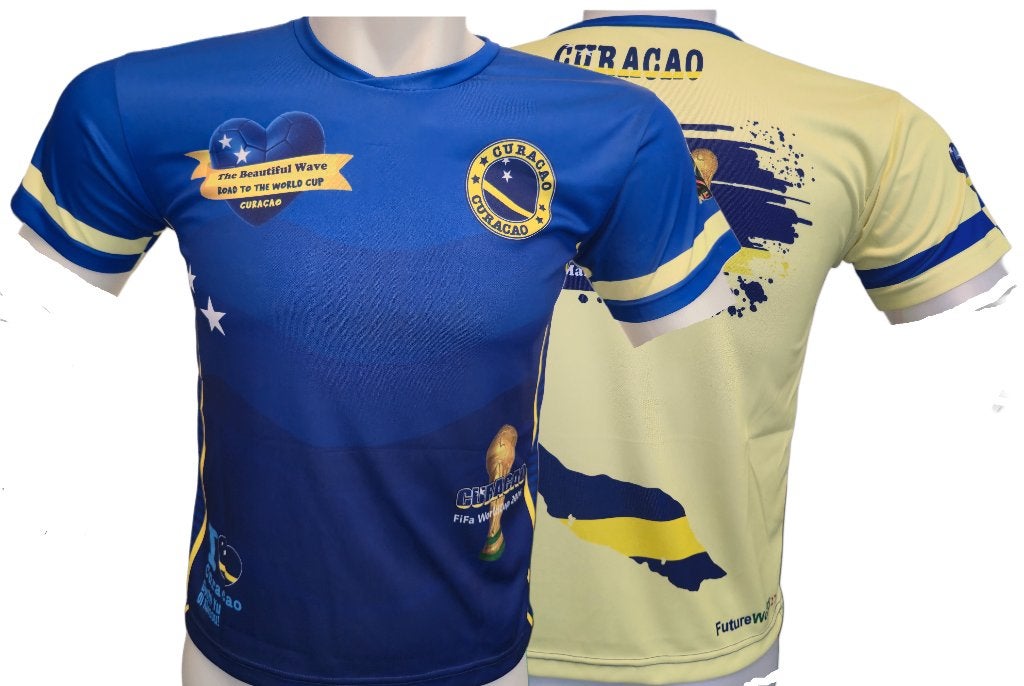 Curaçao WK Shirt Beautiful Wave, Maat XL, Verzenden, Nieuw, Shirt