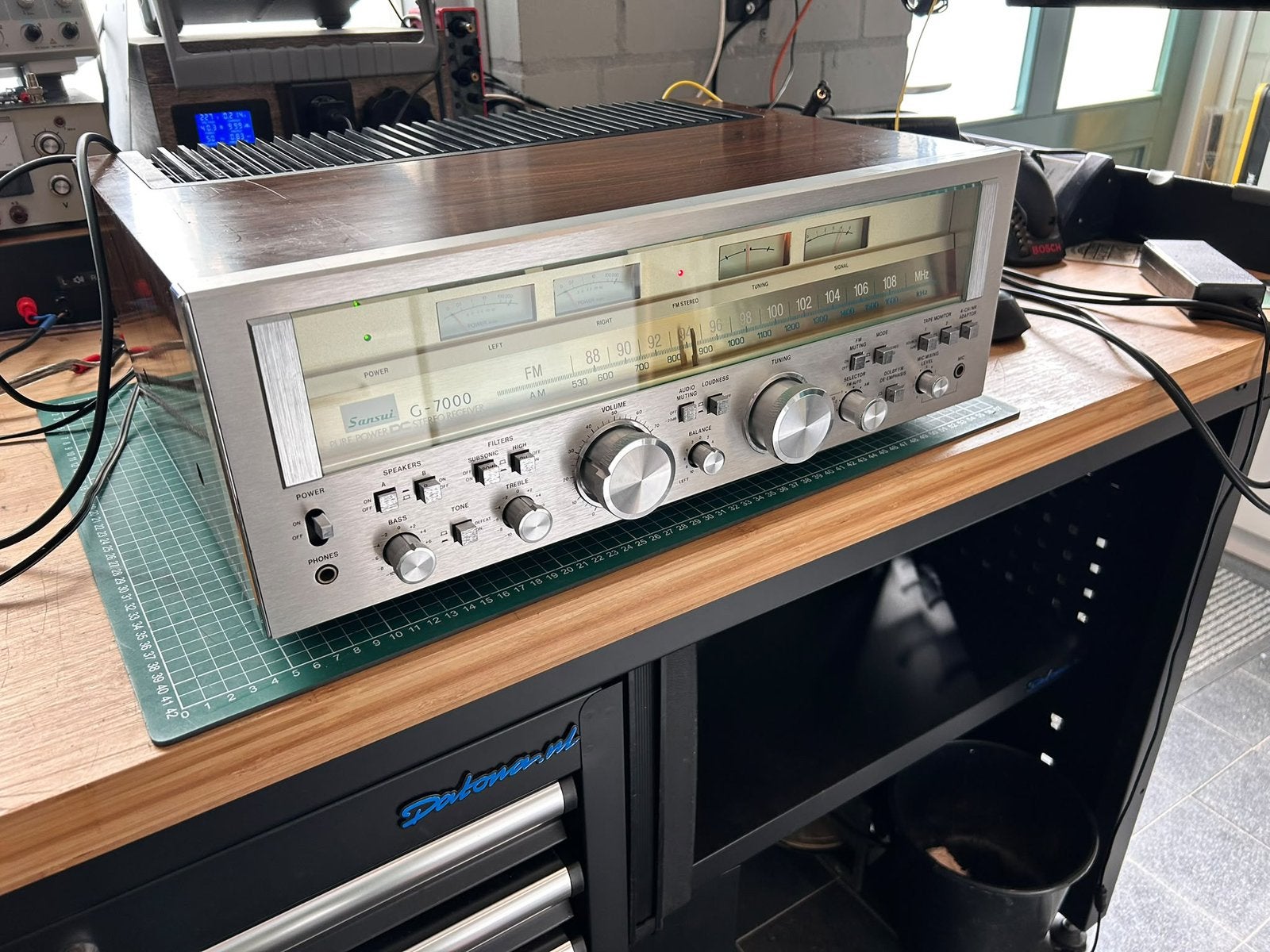 Sansui G-7000 Vintage Receiver – Servicerapport, Audio, Tv en Foto, Ophalen of Verzenden, Minder dan 60 watt, Overige merken