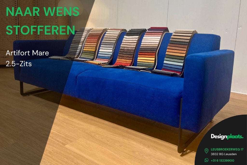 Artifort Mare 2.5-zits bank – NIEUW op Maat Gestoffeerd, Design Bank Bankstel Zetel Artifort, 75 tot 100 cm, Www.designplaats.nl