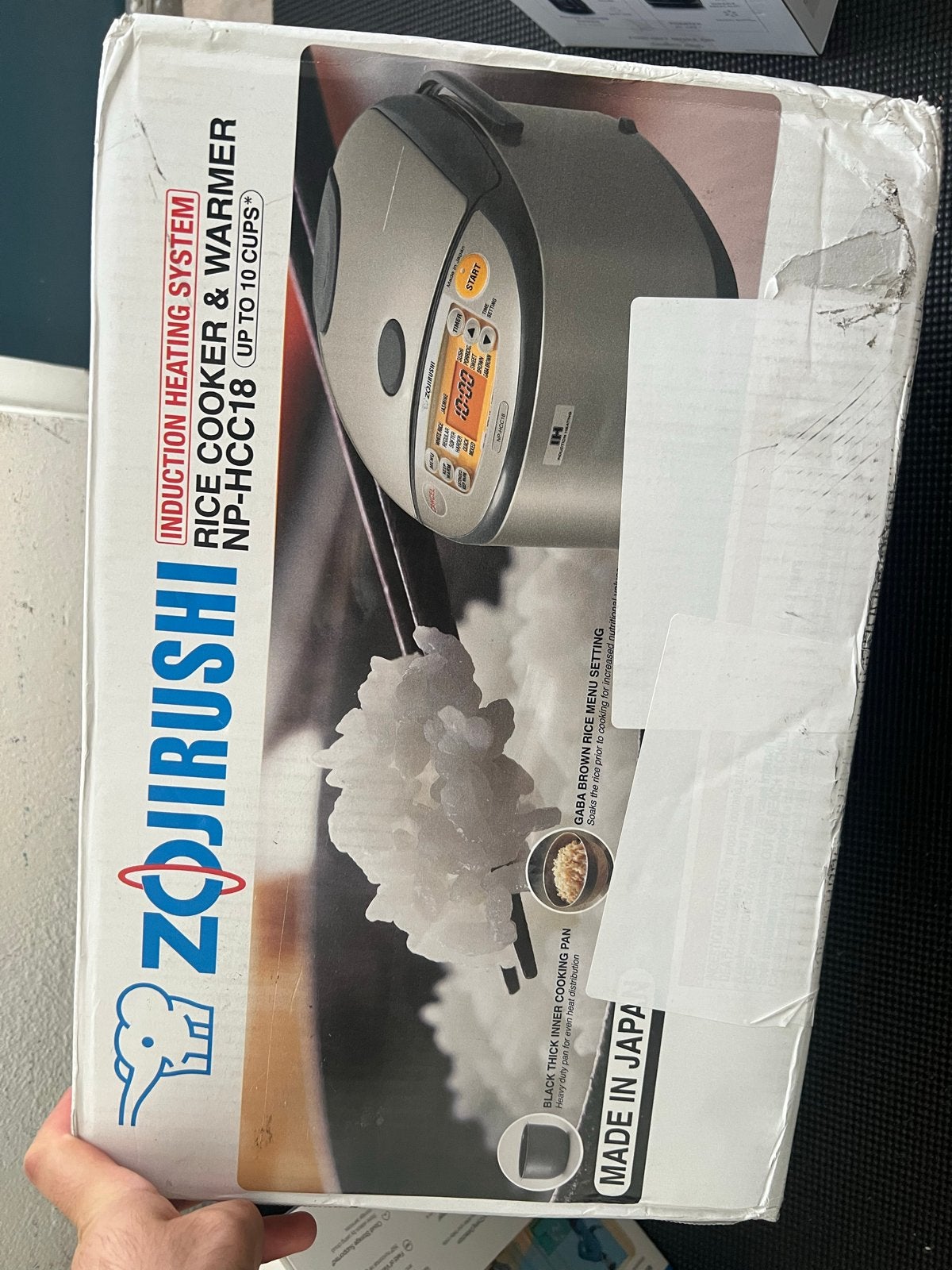 Zojirushi NP-HCC18 Rijstkoker 10 CUPS  (US variant 120V), Ophalen, Nieuw