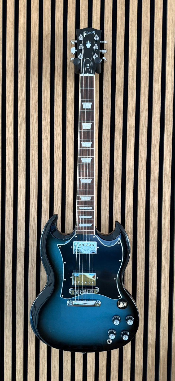 Gibson SG Standard Pelham Blue Burst, Muziek en Instrumenten, Snaarinstrumenten | Gitaren | Elektrisch, Ophalen, Zo goed als nieuw