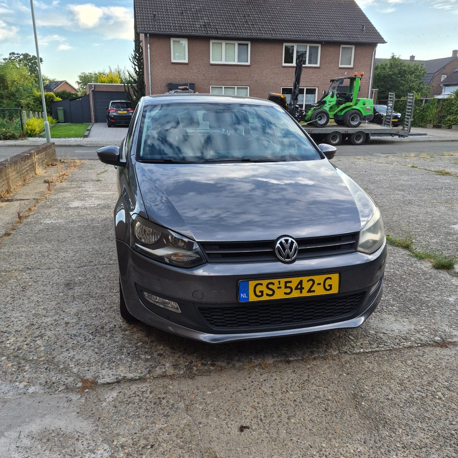 Volkswagen Polo 1.4 16V FSI 63KW 2011 Grijs, Auto's, Voorwielaandrijving, 970 kg, Stof, Zwart