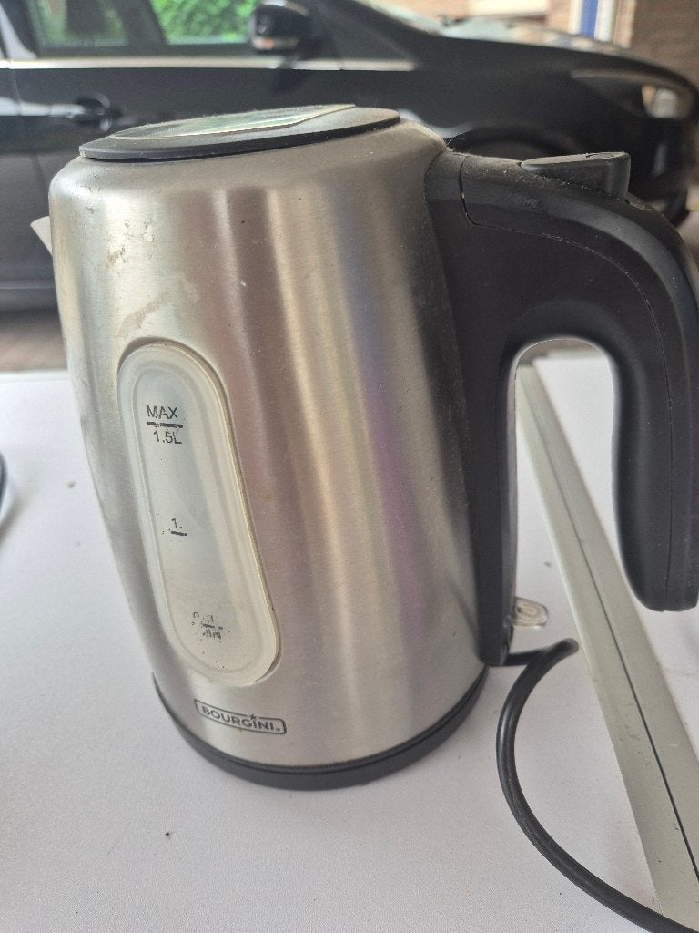 waterkoker, Witgoed en Apparatuur, Waterkokers, 1 tot 2 liter, Ophalen, Gebruikt, Rvs