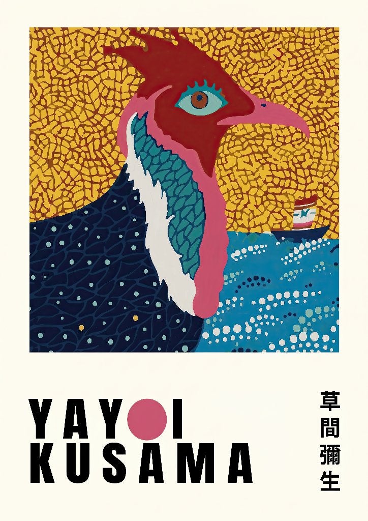 Affiche Yayoi Kusama Japans: 草間 彌生, Ophalen of Verzenden