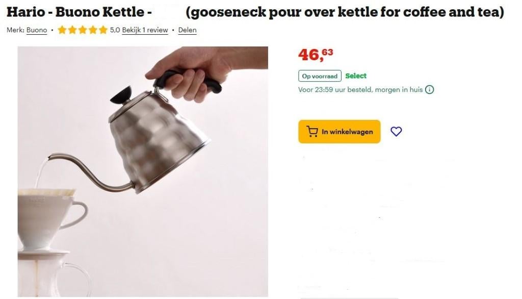 nieuw in doos, waterketel met thermometer, Theepot/fluitketel, Ophalen of Verzenden, Metaal, Nieuw