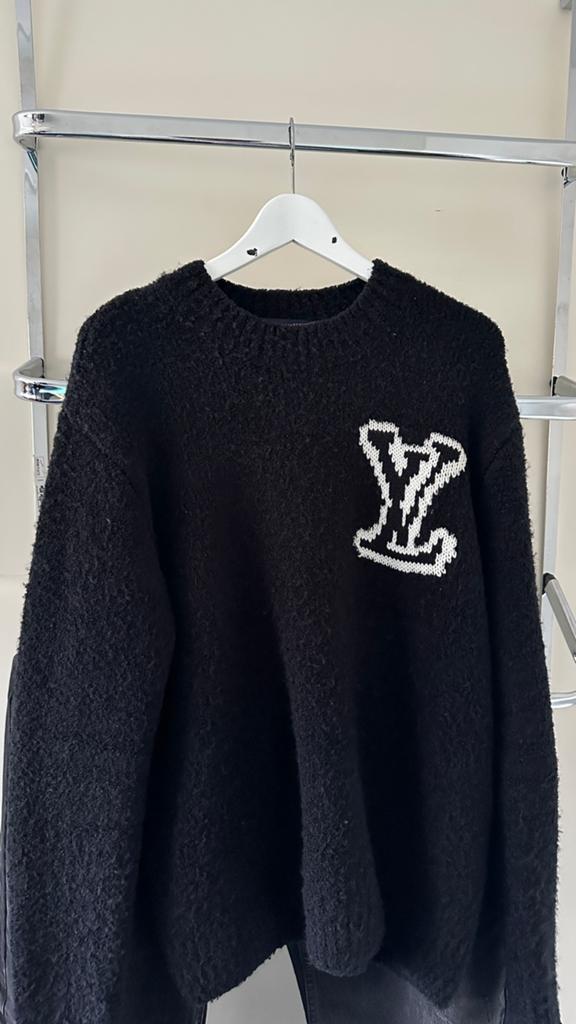 Louis Vuitton LV Sweater Hoodie Wool Trui Vest Nieuw, Ophalen of Verzenden, Zo goed als nieuw, Maat 48/50 (M), Zwart