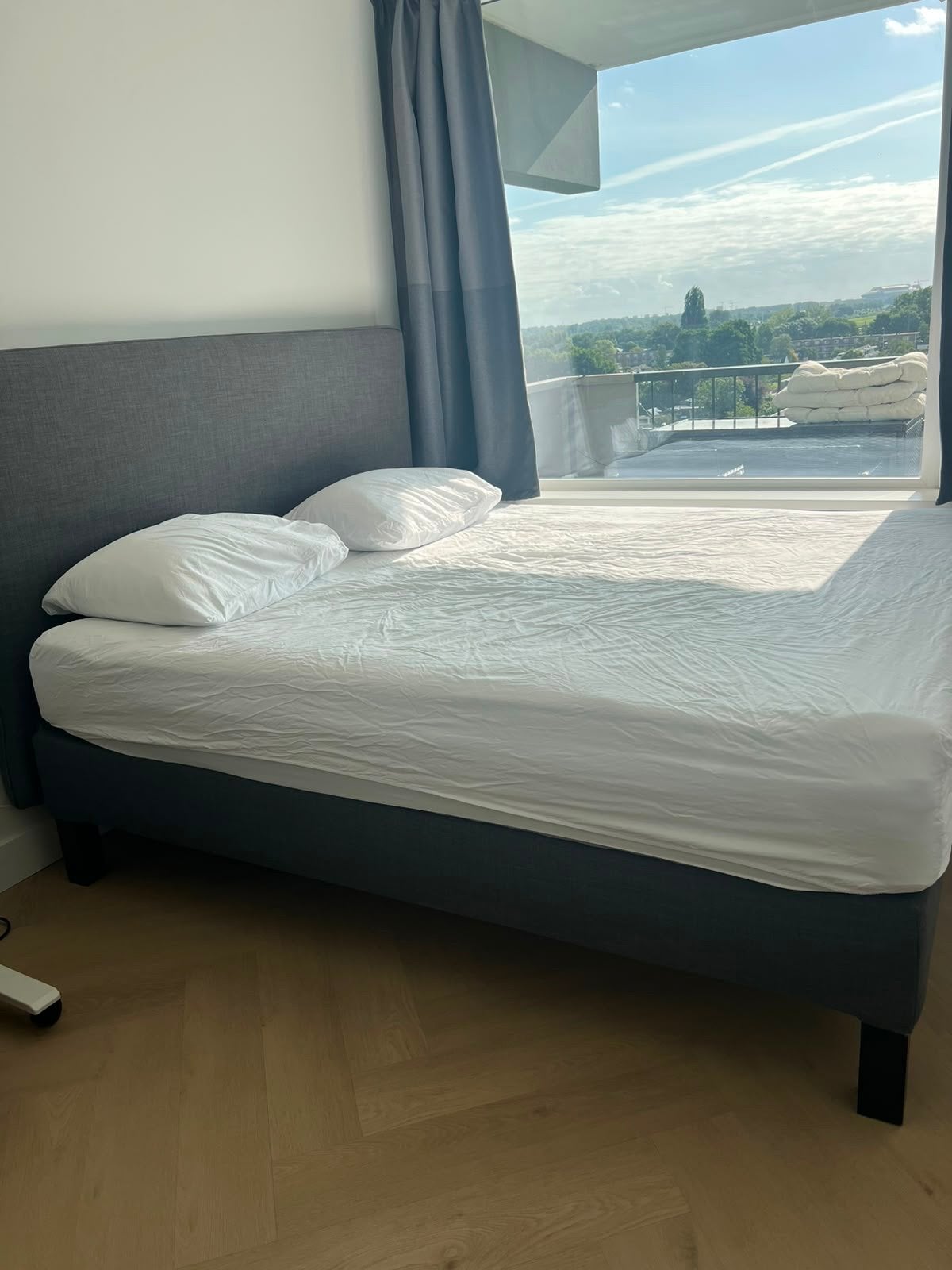IKEA Tweepersoonsbed 180x200 met 2 Matrassen, Ophalen, Gebruikt, Tweepersoons, 180 cm