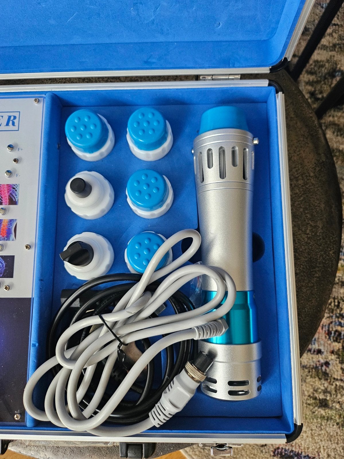Prof. shockwave Massage apperaat met Diverse Opzetstukken, Ophalen of Verzenden