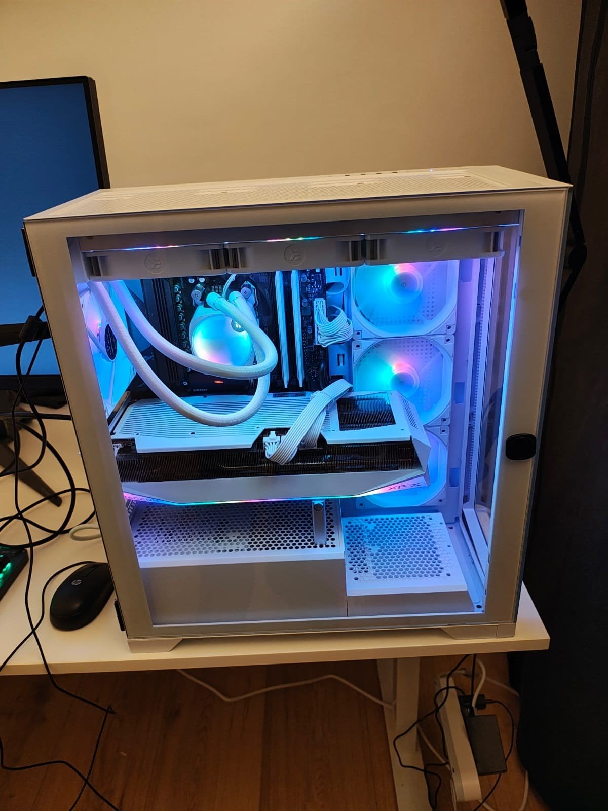 EKWB EK NUCLEUS AIO CR360 LUX D-RGB WHITE 360mm watercooler, Computers en Software, Computerkoelers, Zo goed als nieuw, Waterkoeling