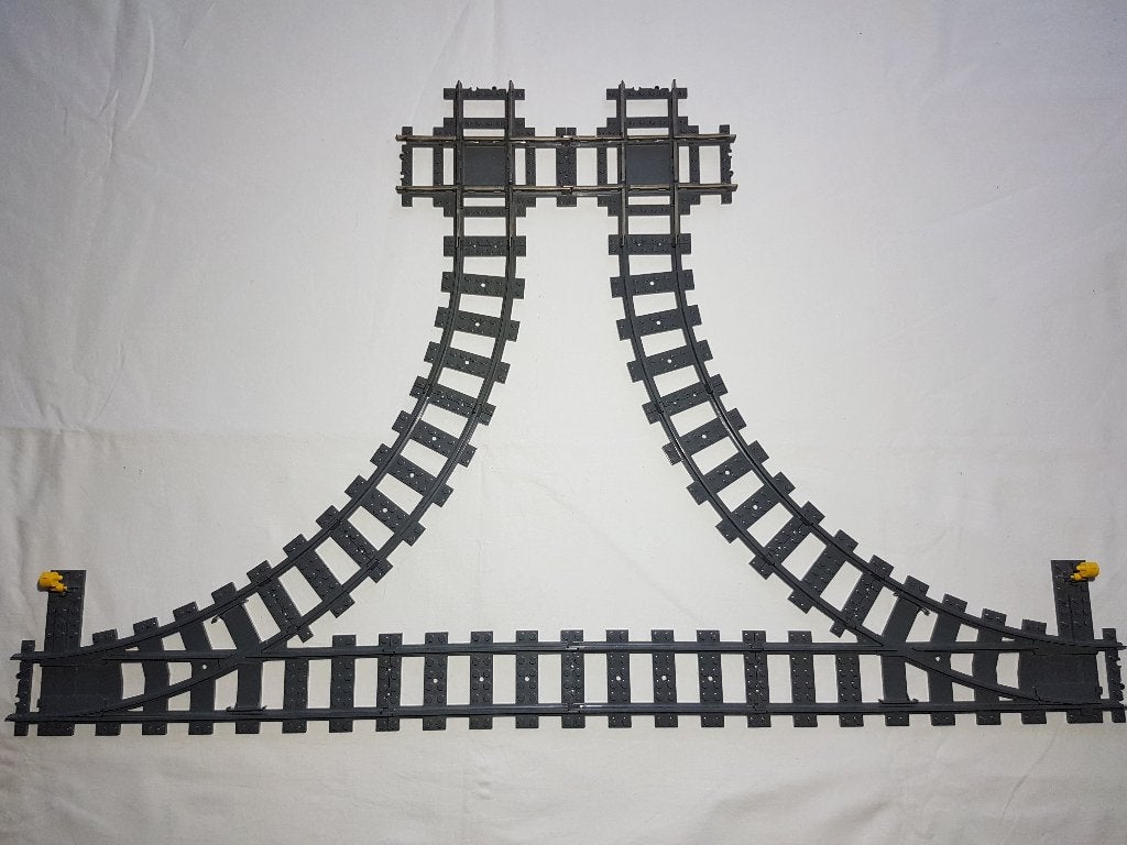 Wissels RC lego trein rails 60238, 7895, 7996 MOD (3), Kinderen en Baby's, Speelgoed | Duplo en Lego, Ophalen of Verzenden, Zo goed als nieuw