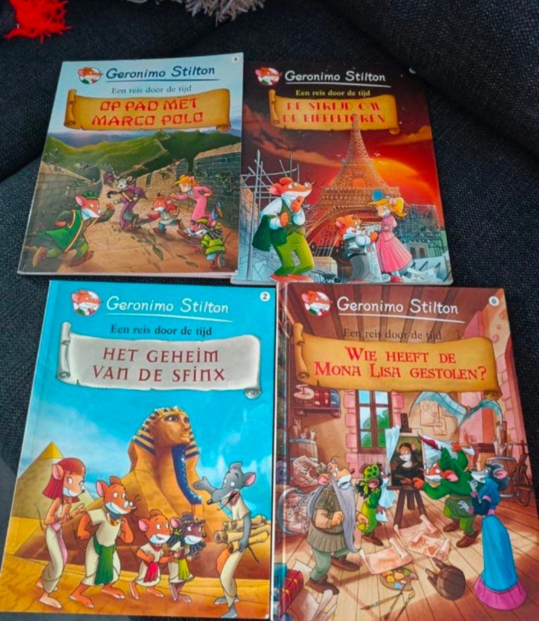 Geronimo Stilton: Een reis door de tijd (4 boeken), Boeken, Ophalen of Verzenden, Gelezen, Geronimo Stilton, Fictie algemeen