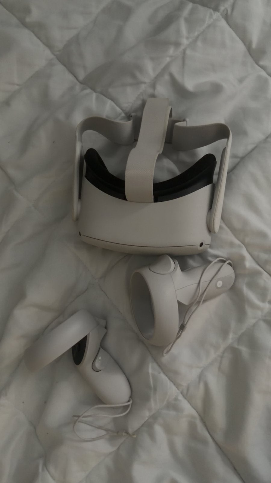 Oculus Quest 2 VR-bril met controllers en link cable, Ophalen of Verzenden, Zo goed als nieuw, VR-bril, Overige platformen