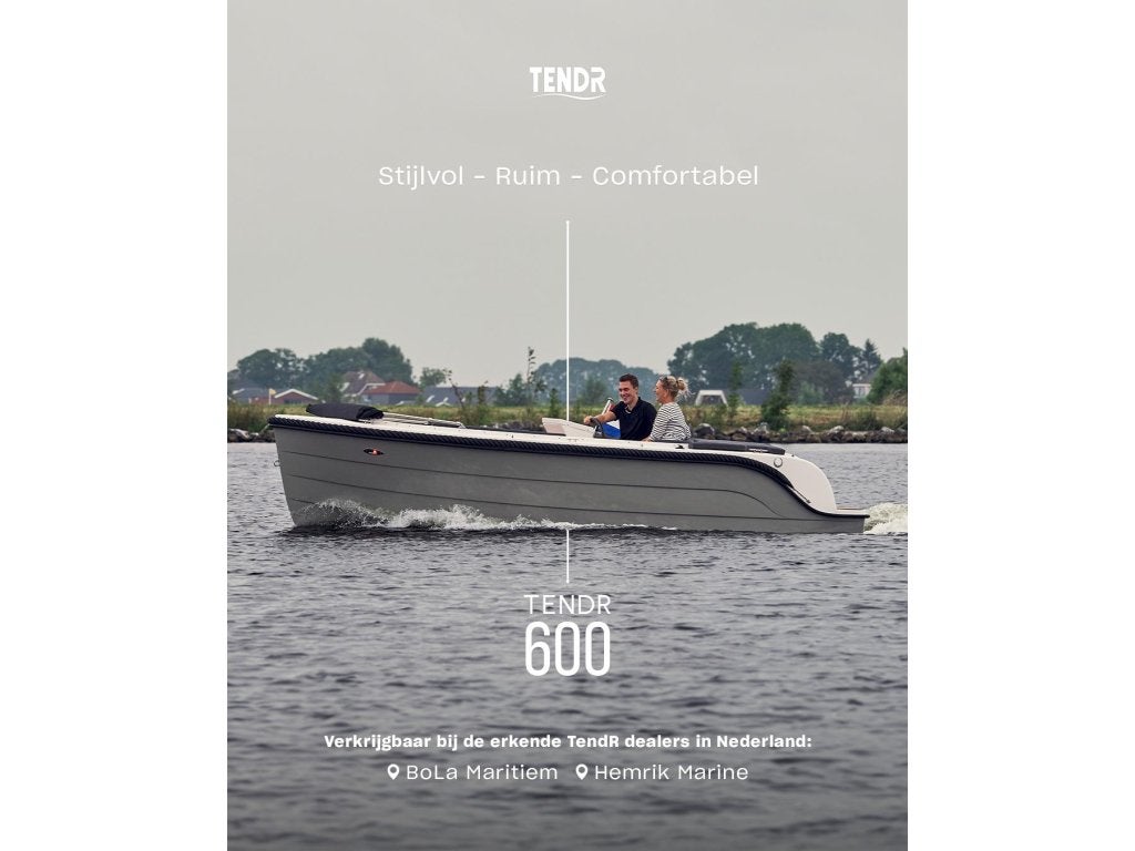 TendR 600 - Outboard - Elektrisch - Tender - Nieuw, Overige typen, 6 m, 2 m, Polyester