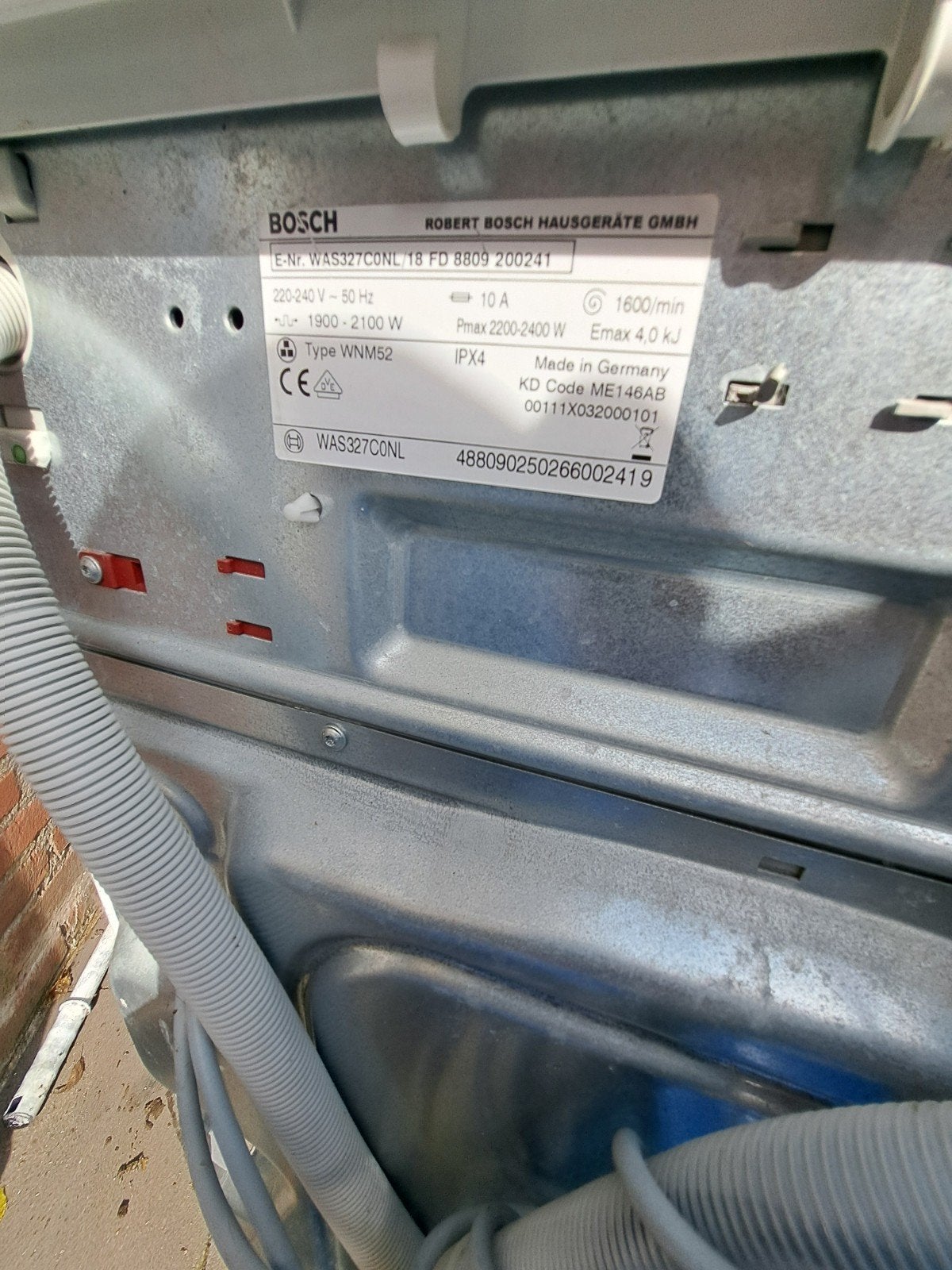Foto 3 van wasmachine bosch met defect 2x