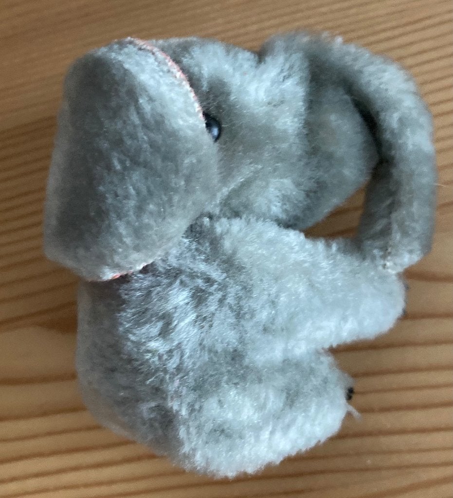 Olifanten knuffeltje/ knijpertje, jaren '80, Ophalen of Verzenden, Gebruikt