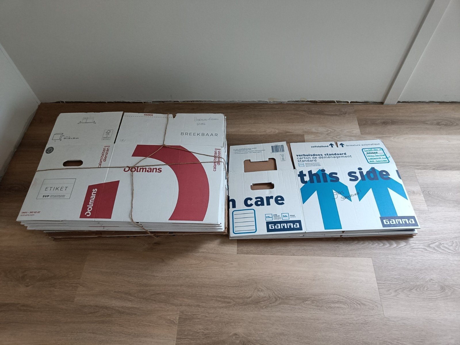 Verhuisdozen, Doe-het-zelf en Verbouw, Kratten en Dozen, Ophalen, 40 tot 60 cm, Opvouwbaar, 50 tot 75 cm