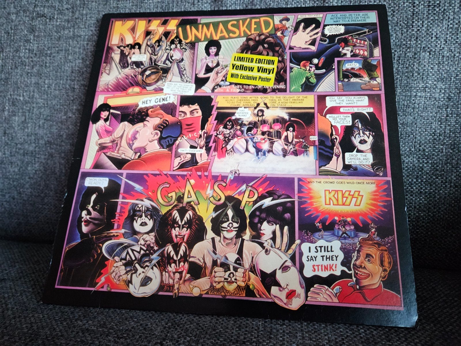 KISS - Unmasked (Limited Edition Yellow Vinyl), LP, Hard Rock, Ophalen of Verzenden, Zo goed als nieuw