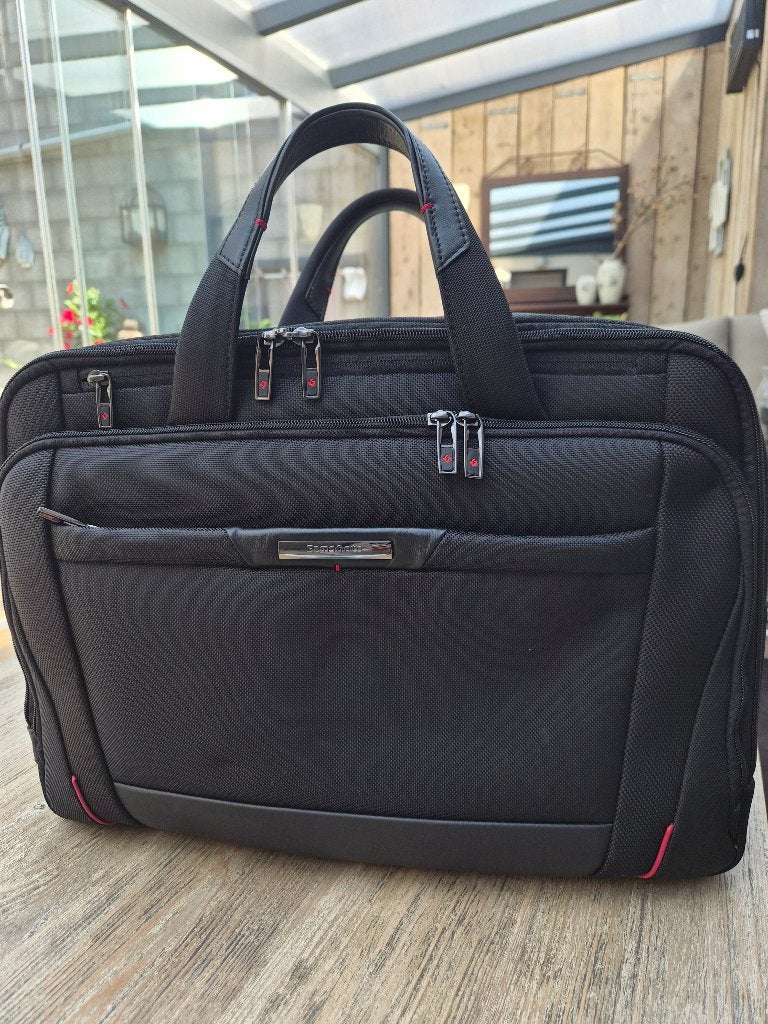 Samsonite laptoptas, Ophalen, 17 inch of meer, Aktetas, Zwart