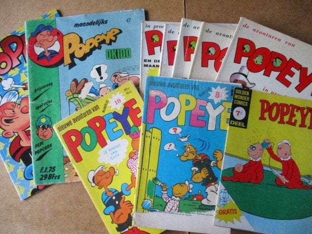 adv8393 popeye, Eén stripboek, Ophalen, Gelezen